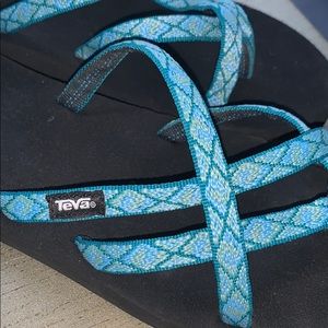 Teva woven flip flops